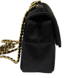 Chanel Black Satin Chocolate Bar Mini East-West Flap Bag