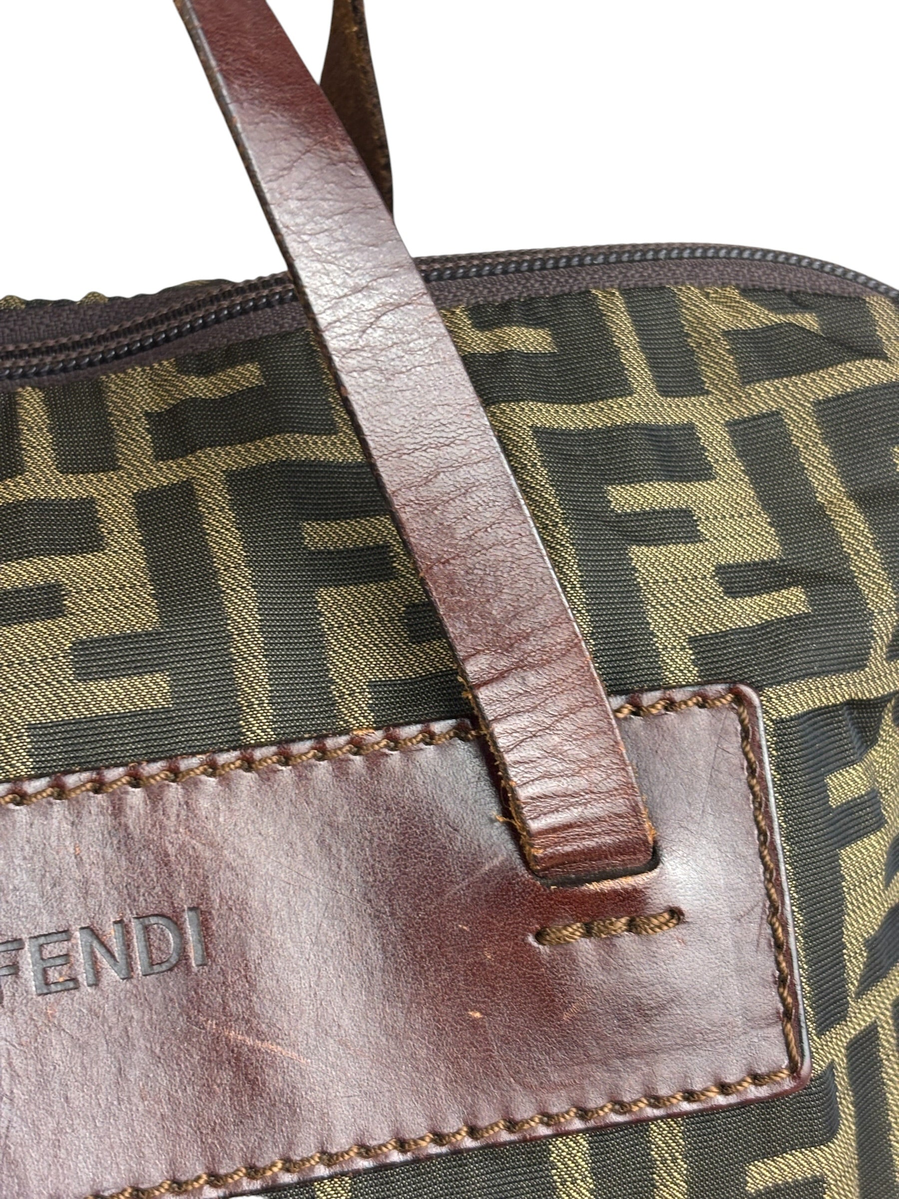 Fendi Zucca Foldable Canvas Tote Bag