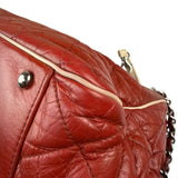 Chanel Burgundy East West Accordion Flap Bag