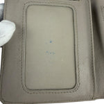 Loewe Muted Slate Blue Leather Monogram Debossed Anagram Wallet