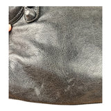 Balenciaga Dark Grey Covered Brogues City Bag