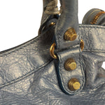 Balenciaga Light Blue Arena Leather Classic Le City