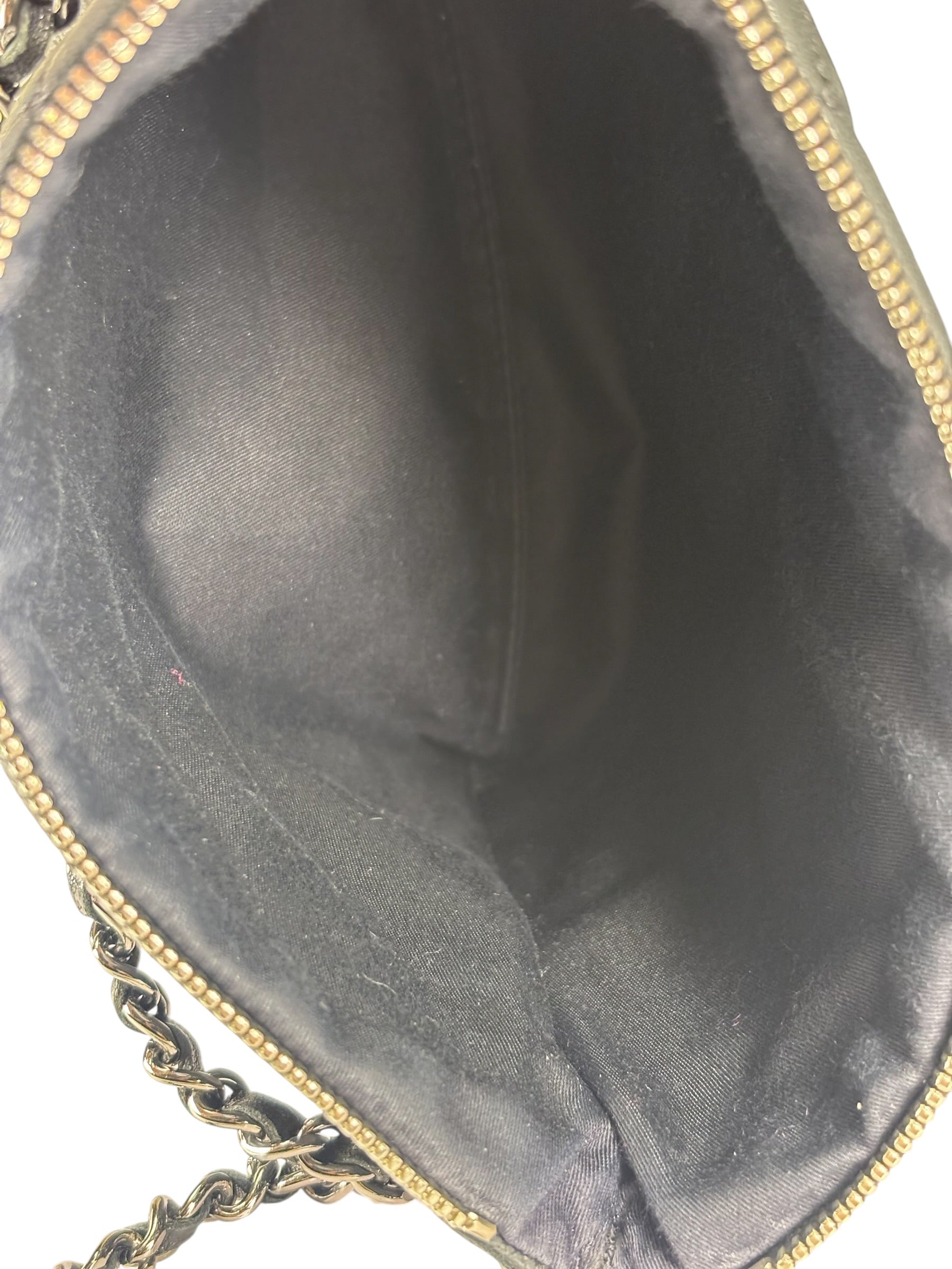 Chanel Black/Golden Quilted Lambskin Night Clutch On Chain Flap Bag 2012