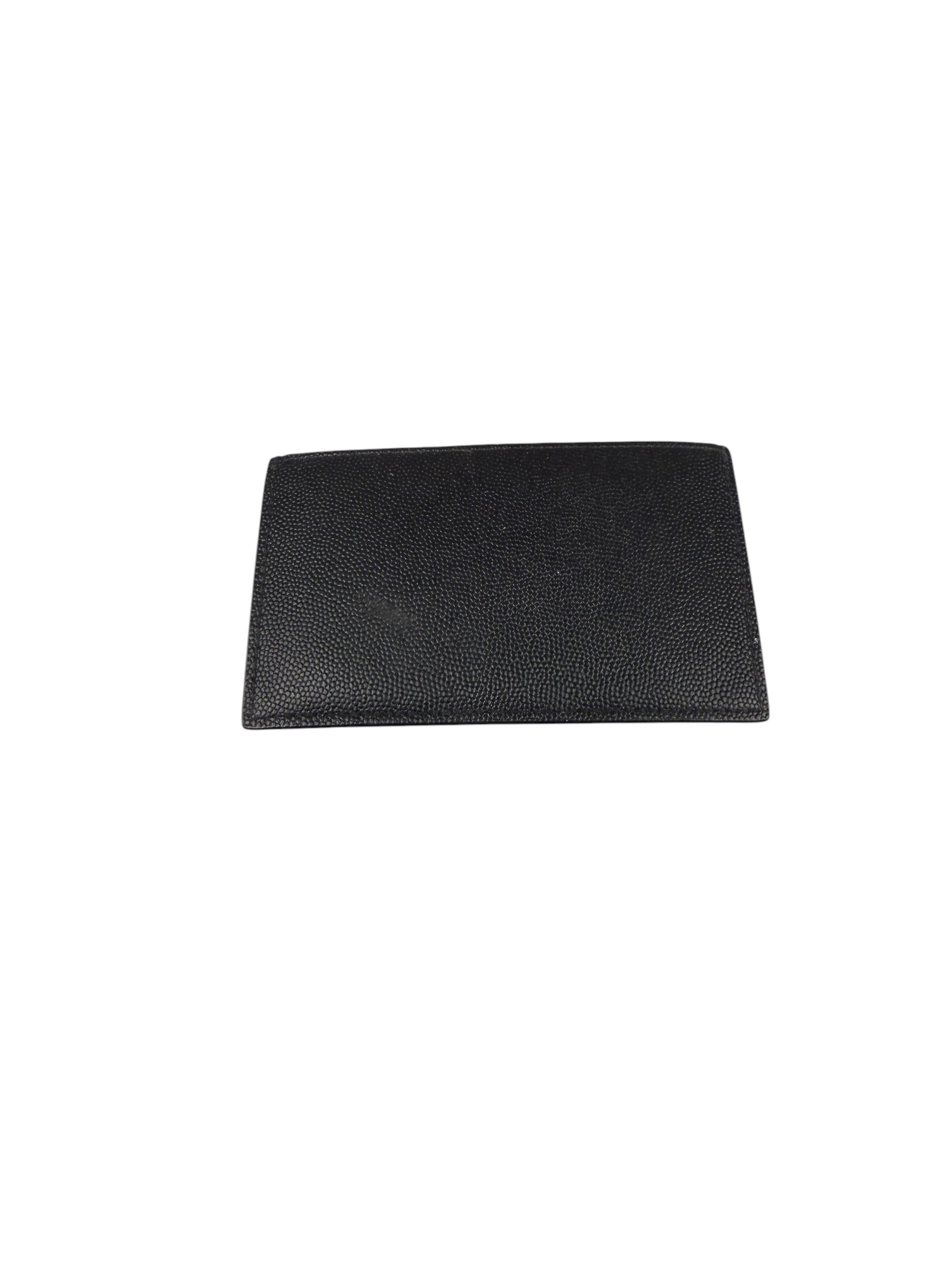 Yves Saint Laurent Black Leather Card Holder