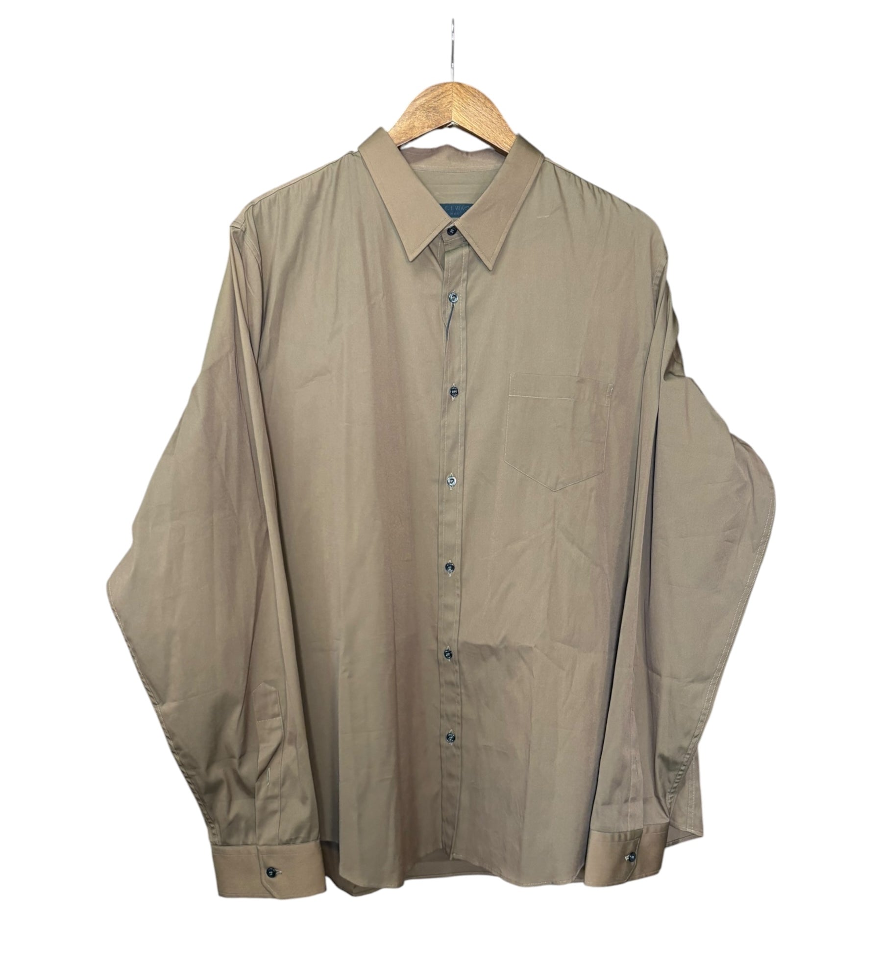Gucci Viagio Vintage Brown Button Up Shirt