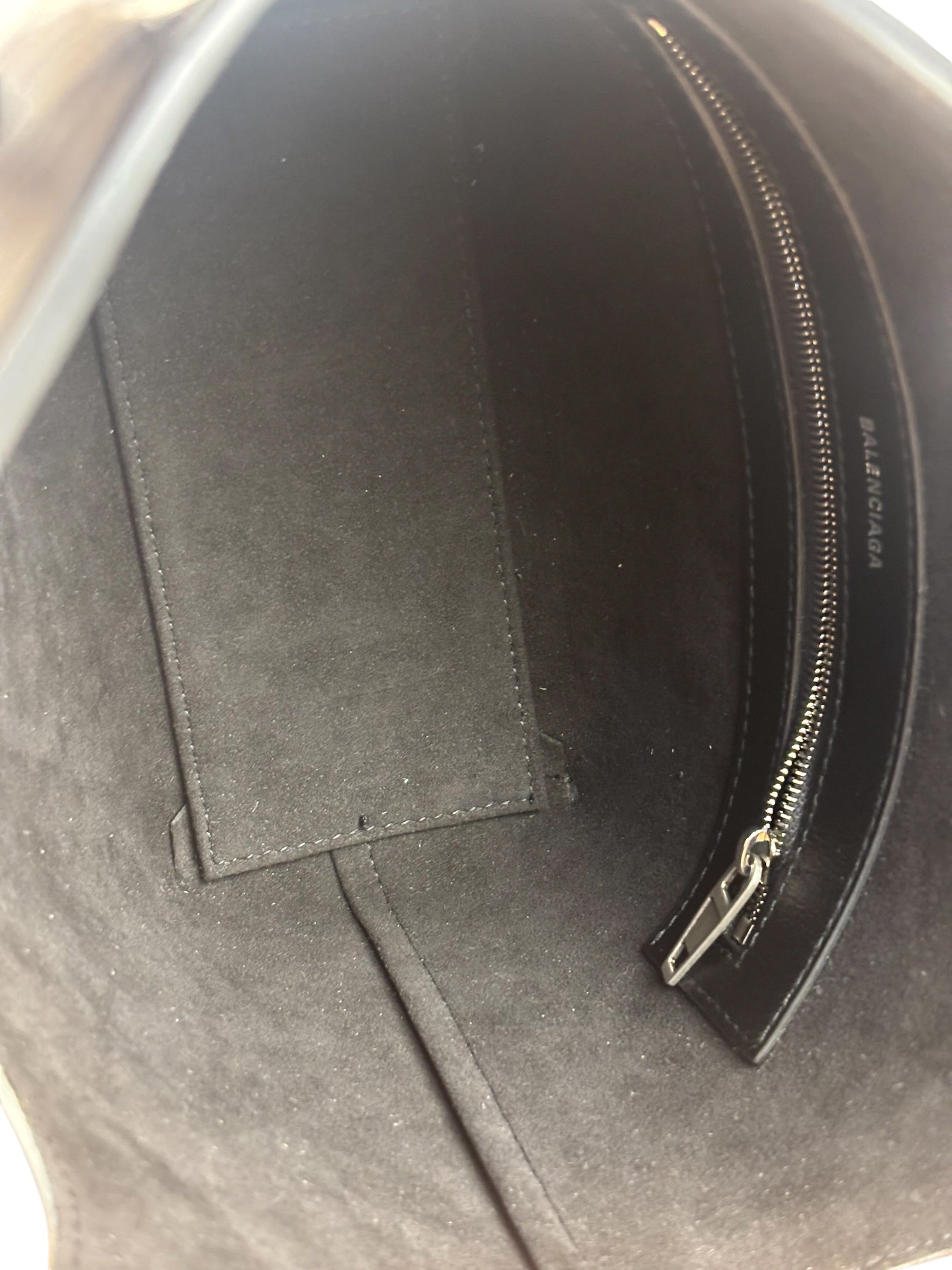 Balenciaga Black Leather Mary-Kate XS Tote Bag