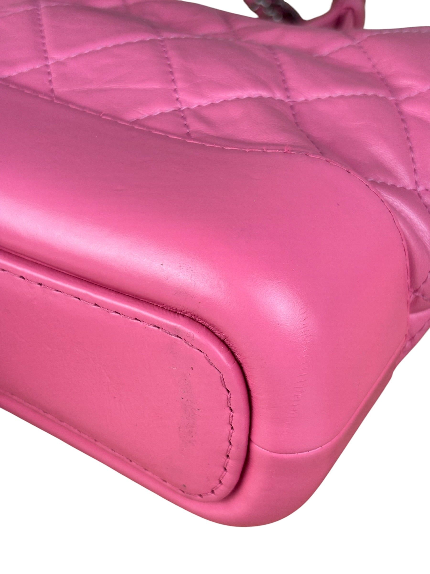 Chanel Pink Quilted Leather Small Gabrielle Hobo Bag 2019