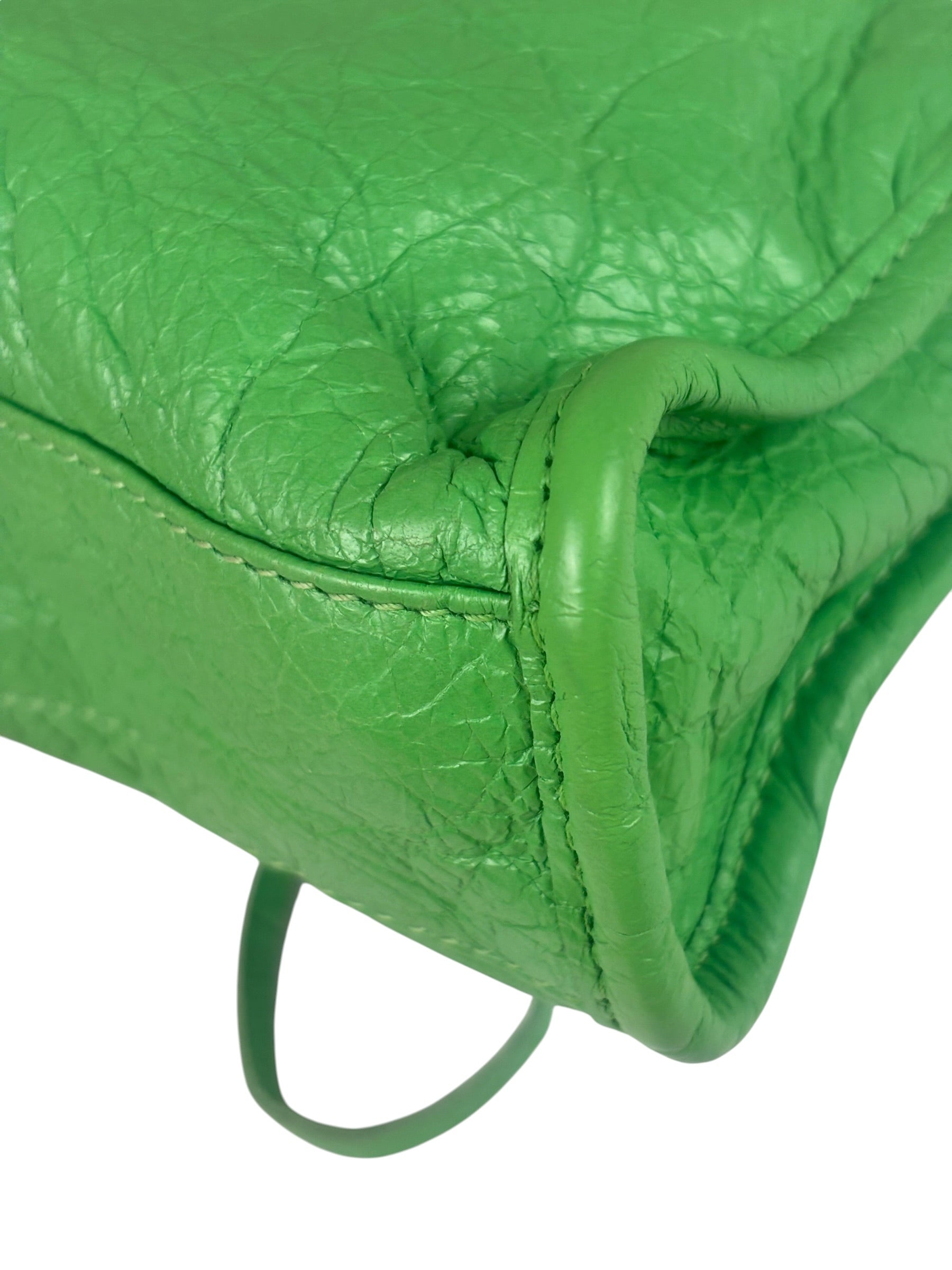 Balenciaga Green Leather Small Le City Two-Way Bag