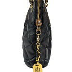 Chanel Vintage Black Quilted Leather Shoulder Bag 1987