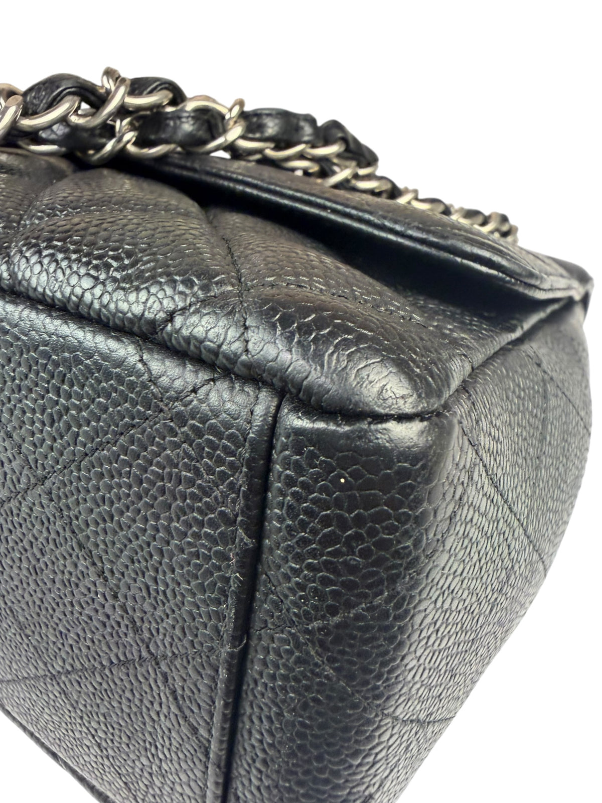 Chanel Black Quilted Leather Jumbo Classic Flap Bag 2009