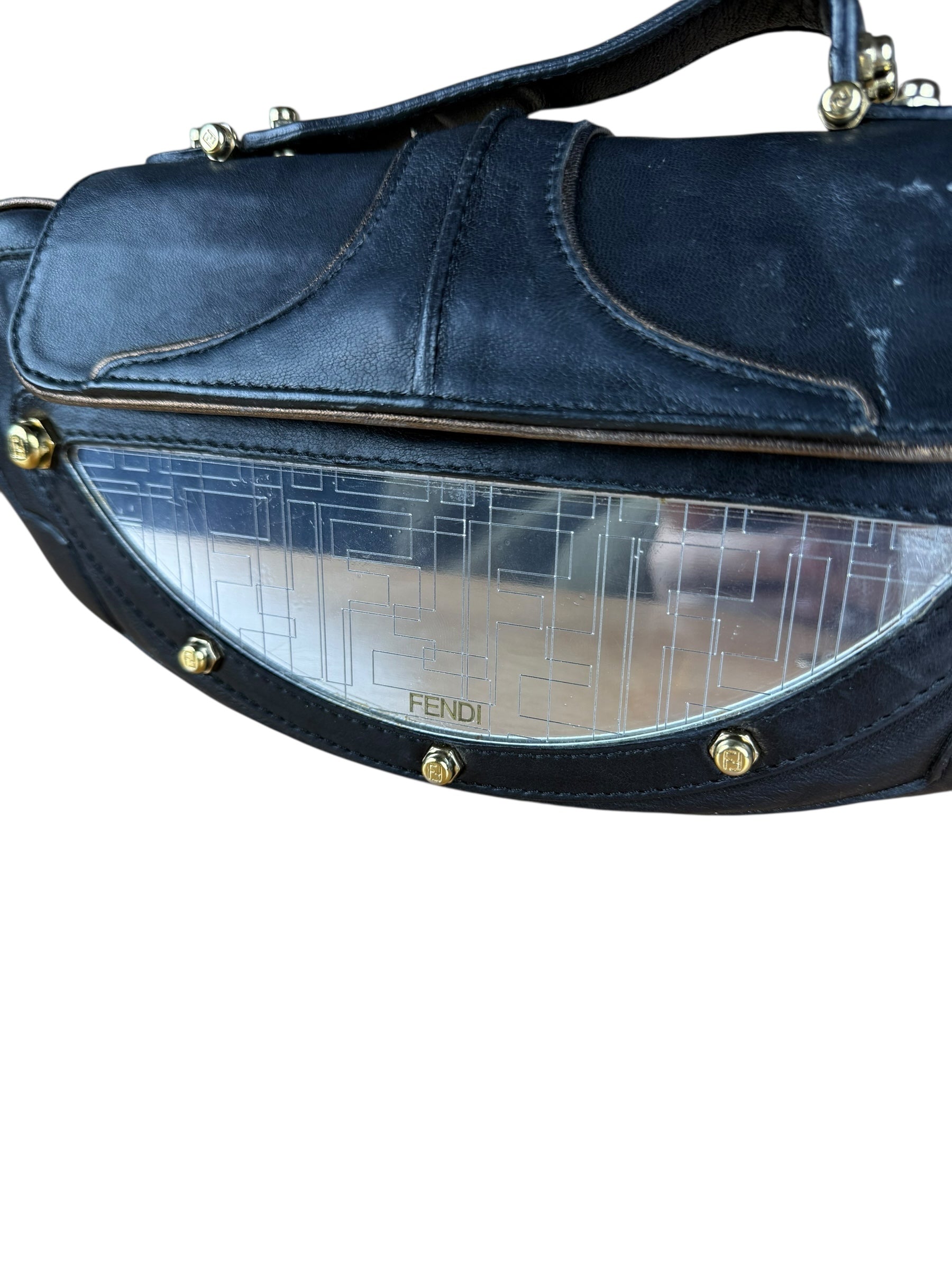 Fendi Zucca Vanity Mirror Shoulder Bag