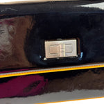 Chanel Black Patent Orange Trim 2.55 Flap 2009