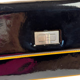 Chanel Black Patent Orange Trim 2.55 Flap 2009