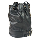 Yves Saint Laurent Black Leather Rider Bucket Bag
