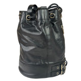 Yves Saint Laurent Black Leather Rider Bucket Bag