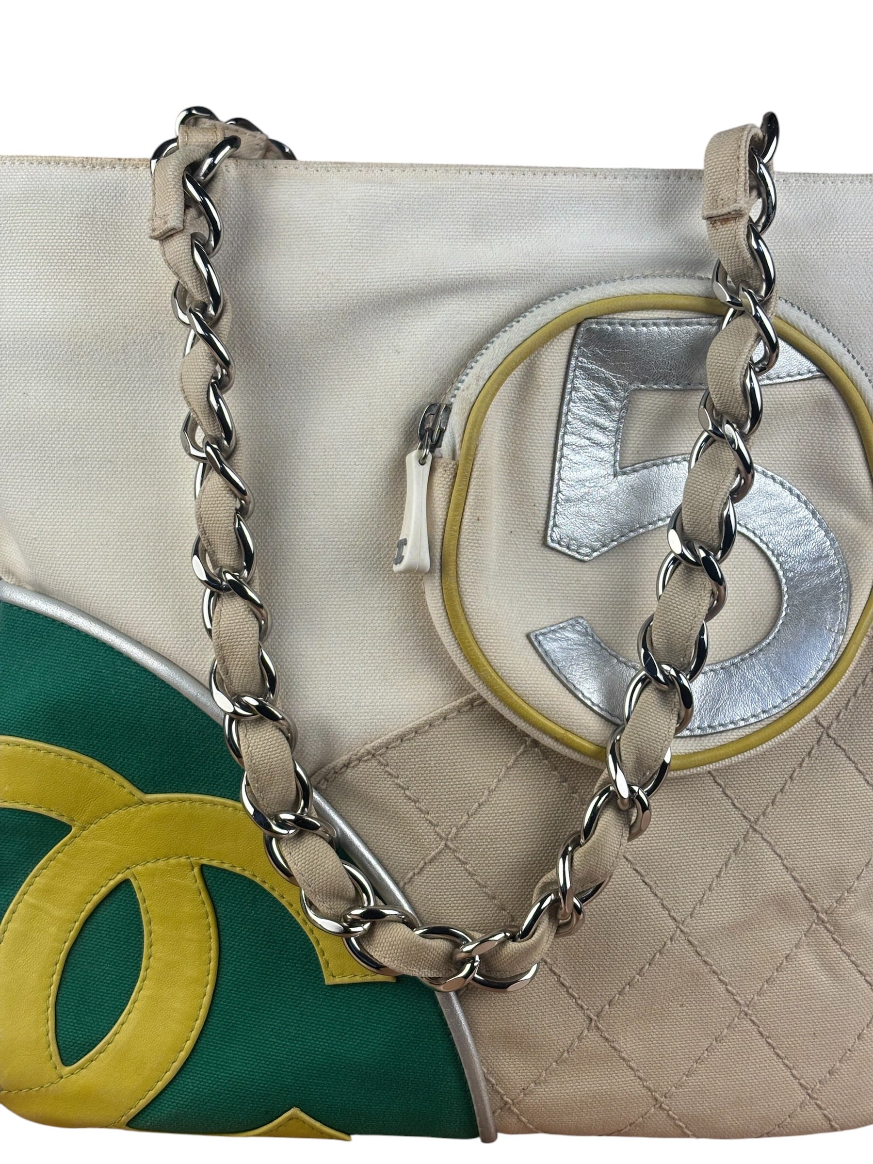 Chanel No.5 White Sport Canvas Tote 2003