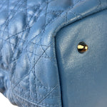 Christian Dior Blue Leather Panarea Tote