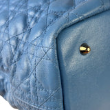 Christian Dior Blue Leather Panarea Tote