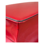 Gucci Red Leather GG Ring Shoulder Bag