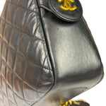 Chanel Black Quilted Lambskin Camera Bag 1989