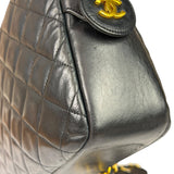Chanel Black Quilted Lambskin Camera Bag 1989