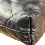 Chanel Black Quilted Leather 22 Chain Hobo Bag 2021
