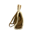 UGG x Telfar Brown Suede Medium Chestnut Shopper Tote