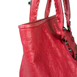 Balenciaga Red Leather Le City Tote