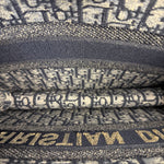 Christian Dior Navy Ecru Oblique Small Book Tote