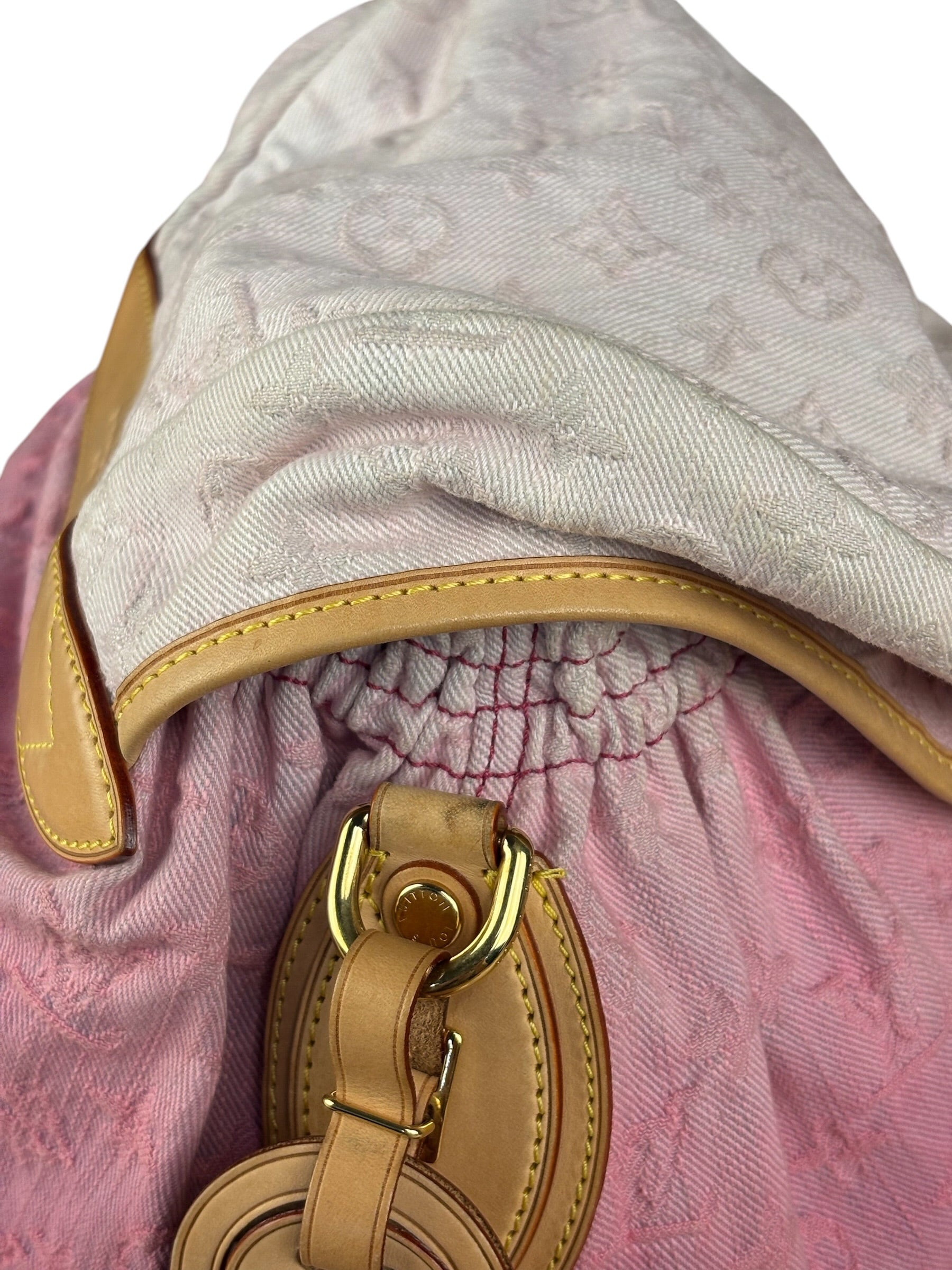 Louis Vuitton Pink Denim Monogram Sunshine Crossbody Bag