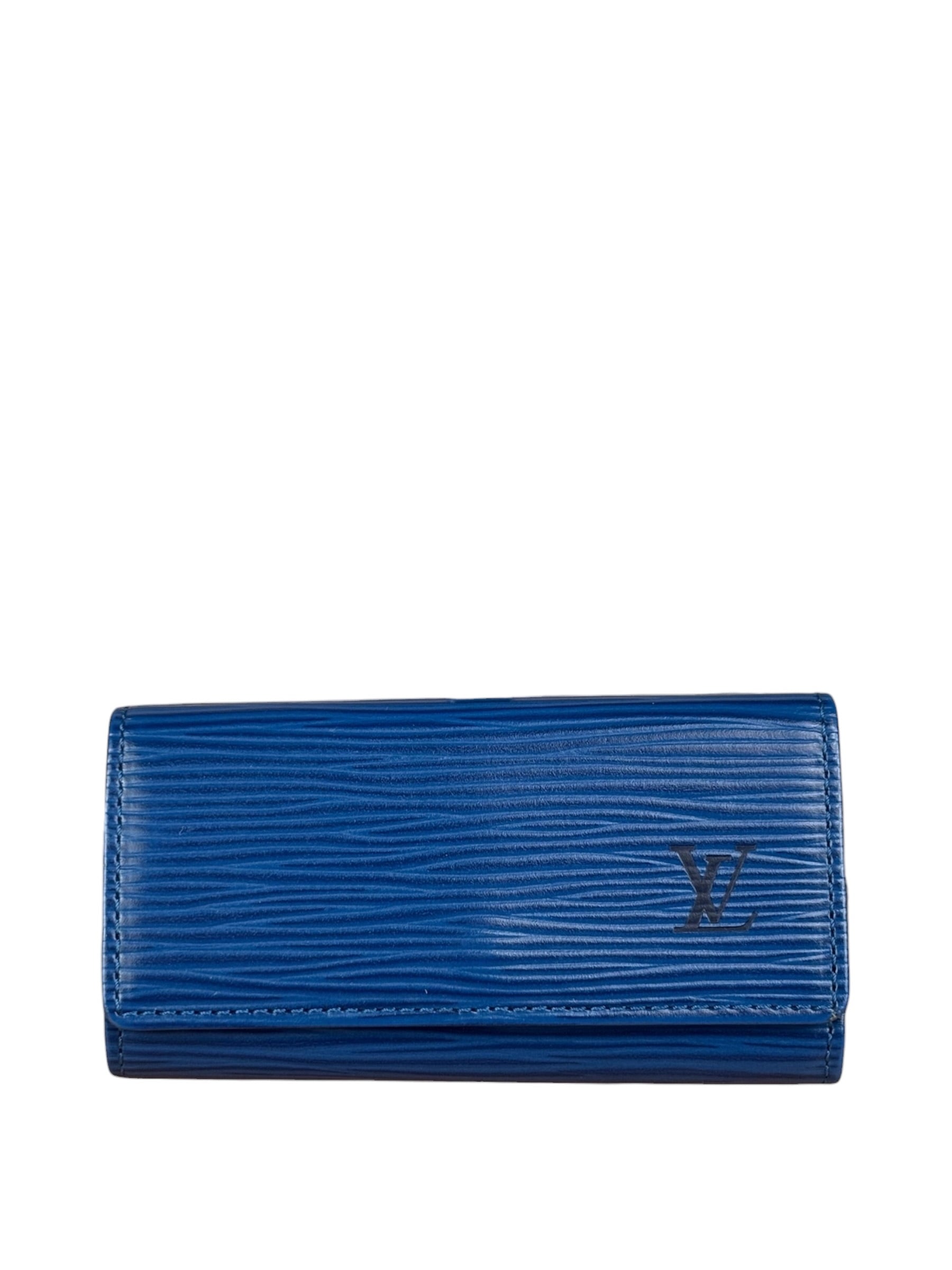 Louis Vuitton Navy Blue Epi Leather Key Holder