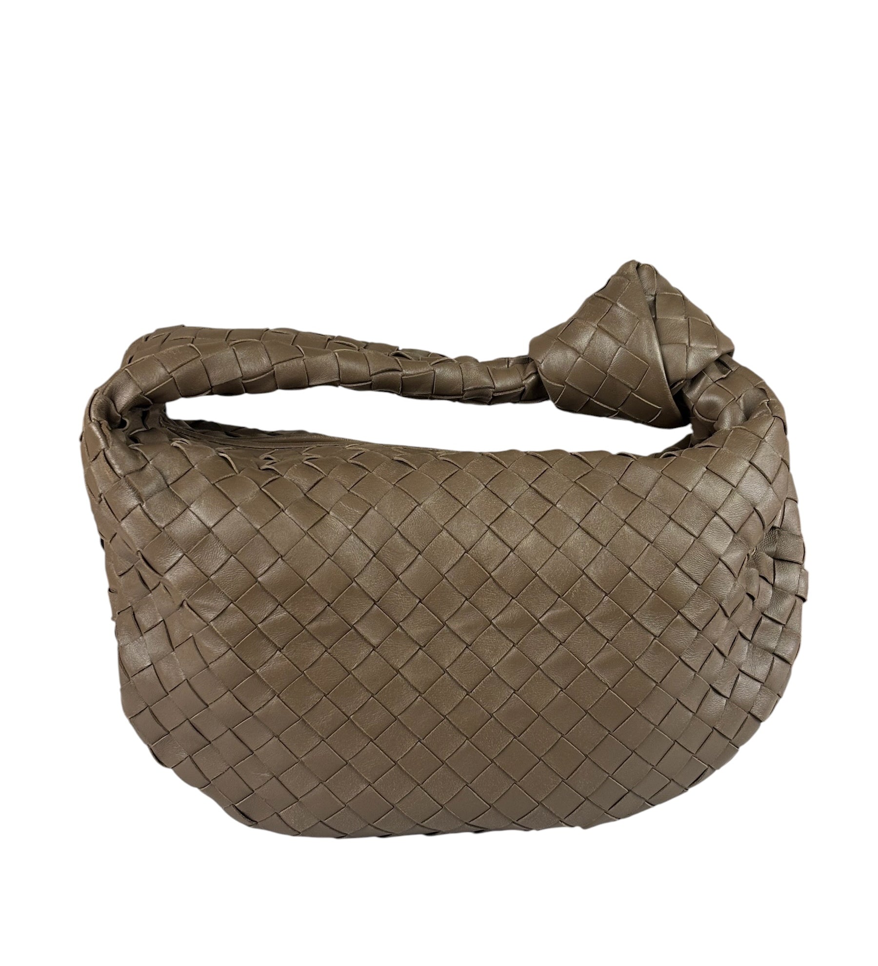 Bottega Veneta Brown Intrecciato Teen Jodie Hobo Bag