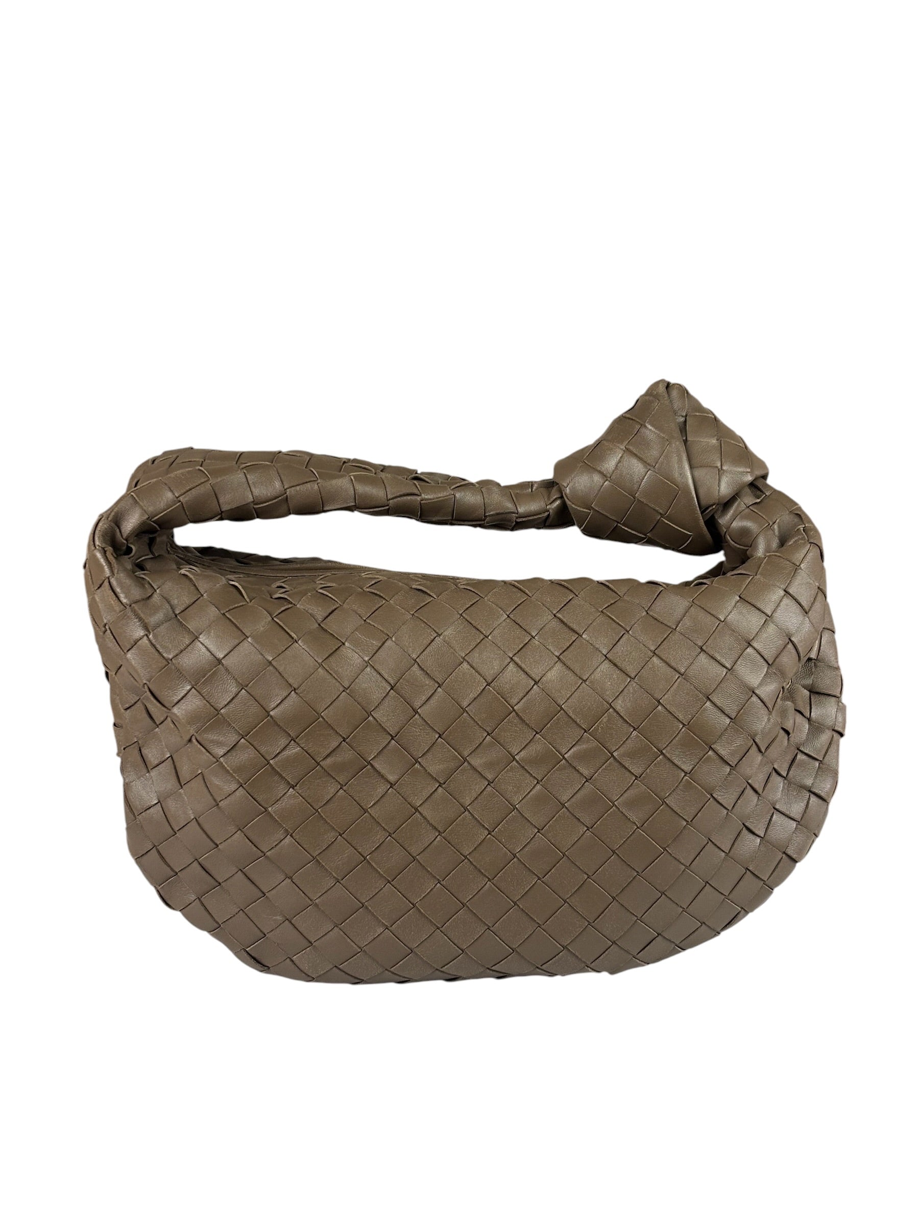 Bottega Veneta Brown Intrecciato Teen Jodie Hobo Bag