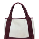 Balenciaga Canvas Maroon Cabas XS Tote Bag