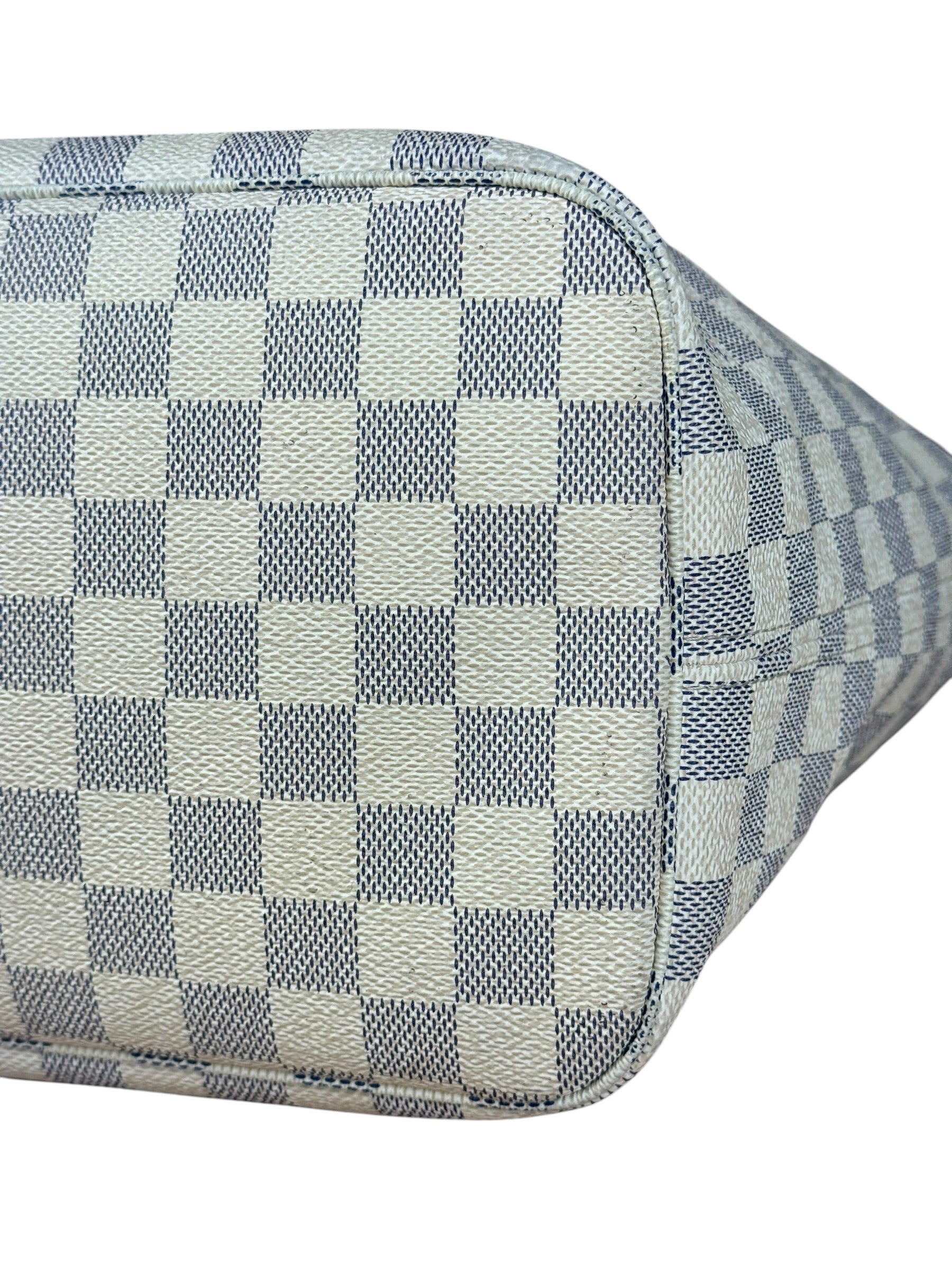 Louis Vuitton Damier Azur Neverfull MM w/ Pouch