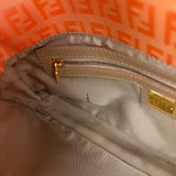 Fendi Vintage Orange Zucca Mamma FF Monogram Baguette