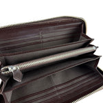Vivienne Westwood Brown Leather Logo Zippy Wallet