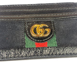 Gucci Black Patent Leather Ophidia Card Case