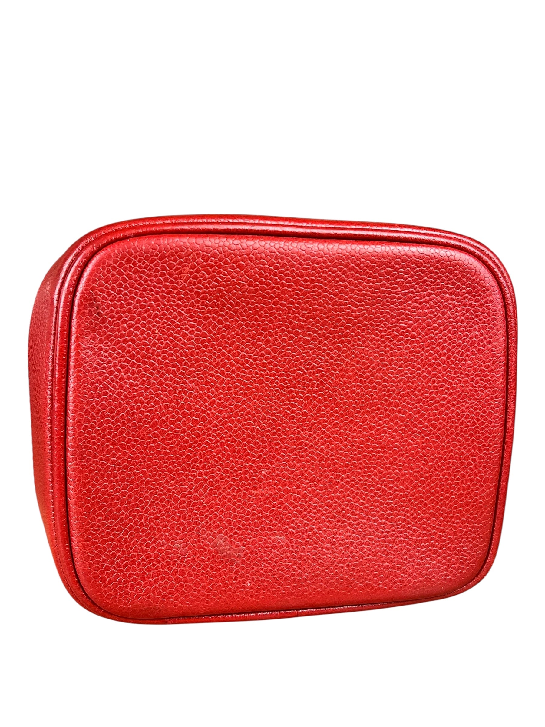 Chanel Red Caviar Vanity Cosmetic Case