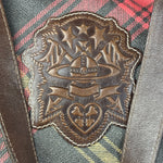 Vivienne Westwood Brown Leather Tartan Shoulder/Tote Bag