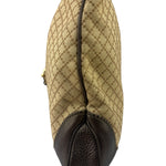 Gucci Brown Leather Trim Jackie 1961 Hobo Bag