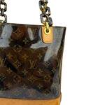 Louis Vuitton Black Vinyl/Leather Trim Cabas Ambre Tote PM