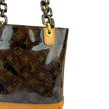 Louis Vuitton Black Vinyl/Leather Trim Cabas Ambre Tote PM