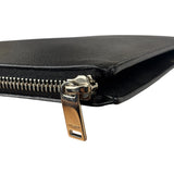 Yves Saint Laurent Black Pebbled Leather Pouch