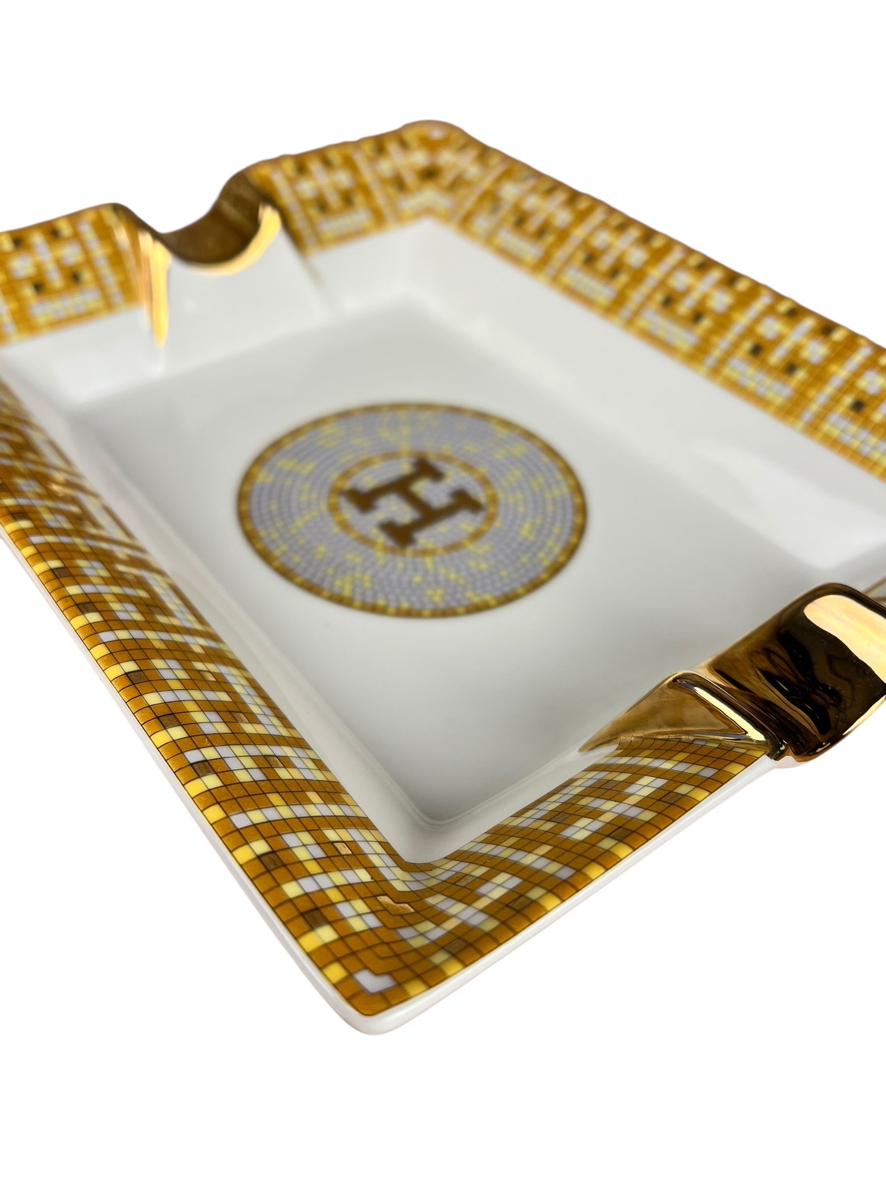 Hermes H Tiled Porcelain Ash Tray
