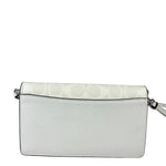 Coach Signature Canvas Anna Foldover Clutch White