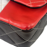 Chanel Colorblock Quilted Lambskin Medium Double Flap Bag 2013