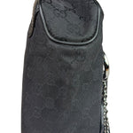 Gucci GG Vintage Black Horsebit Flap Shoulder Bag