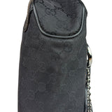 Gucci GG Vintage Black Horsebit Flap Shoulder Bag