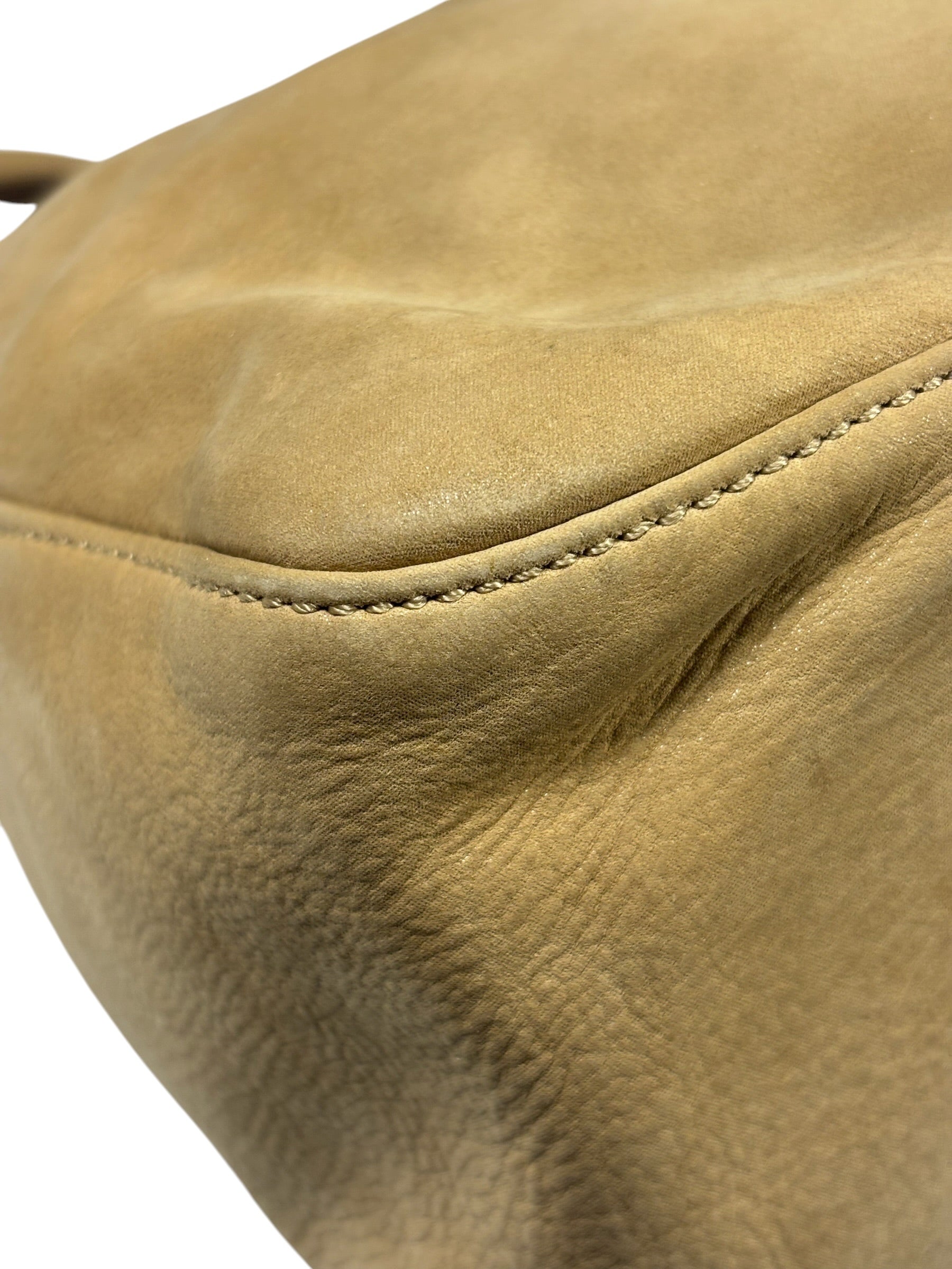 Fendi Beige Leather Mamma Baguette